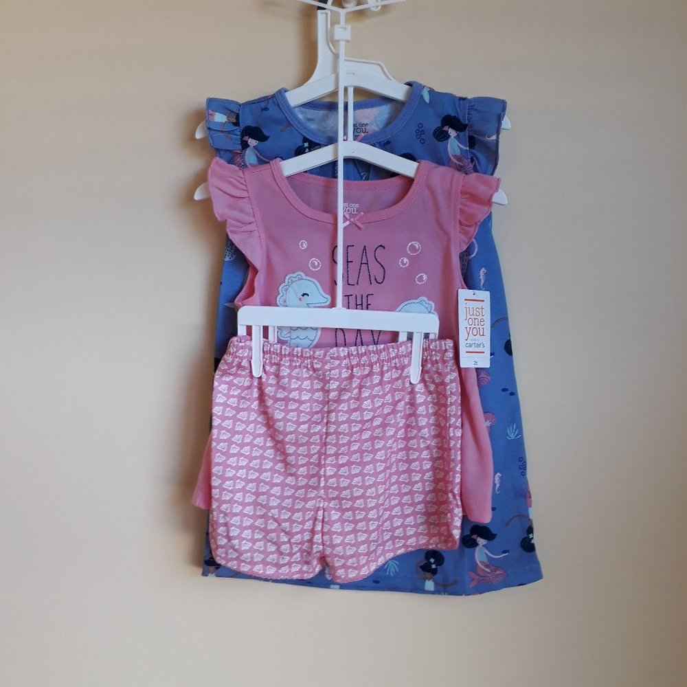 GIRL'S TODDLER 3 PIECE PAJAMA